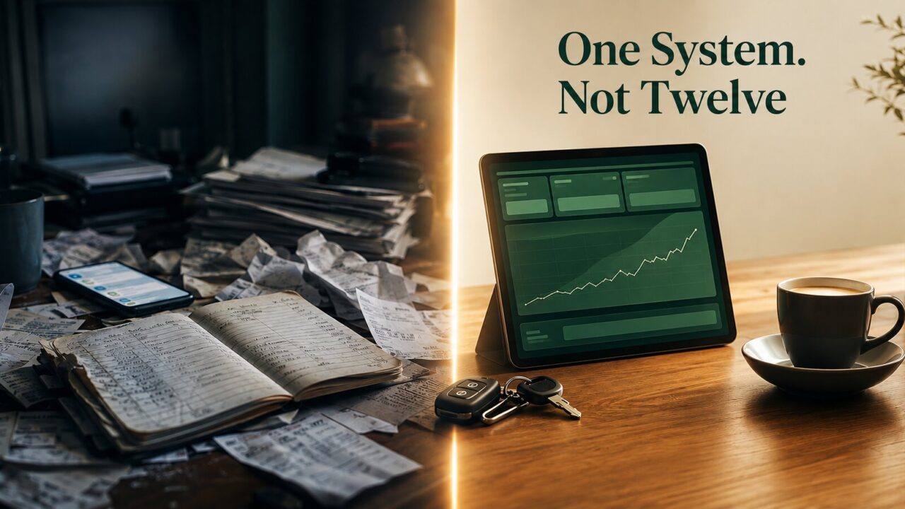 Limousine management software Dubai — fleet dashboard replacing paper receipts and driver logbooks